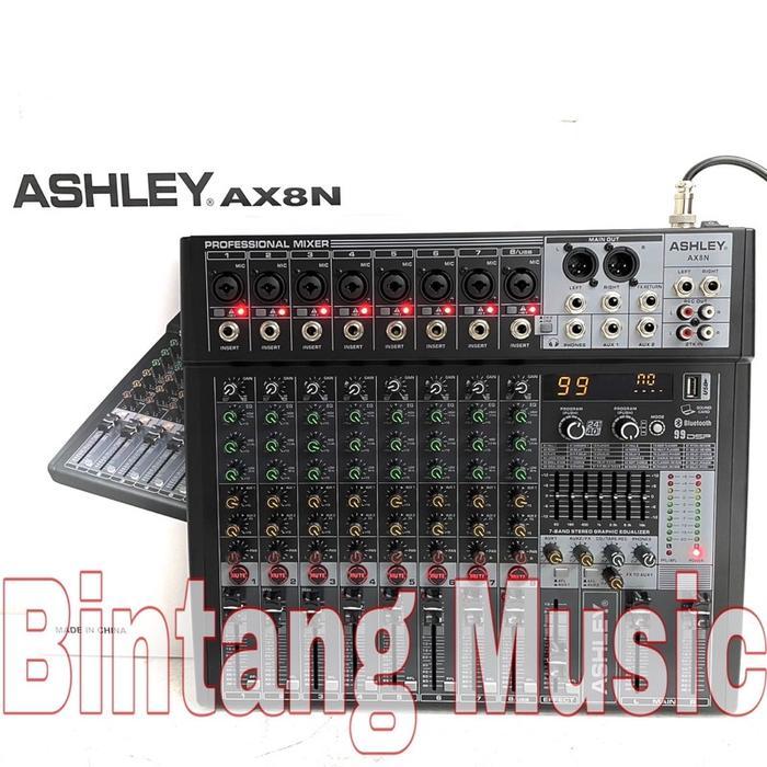 mixer ashley ax8n original 8 channel AX8N ASHLEY NEW MODEL - Ax8n, Tipe