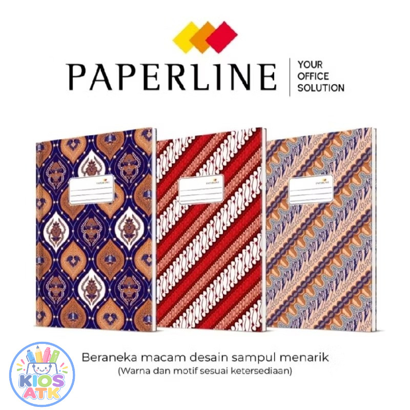 Buku Hardcover Quarto 200 Lembar Paperline / Buku Quarto TEBAL 200Lembar