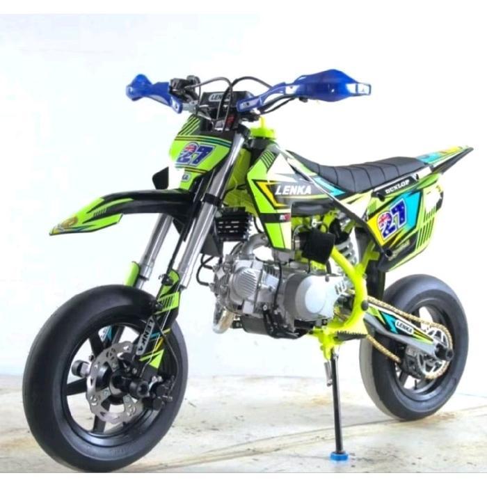 MOTOR MEDIUM TRAIL LENKA SUPERMOTO 150 CC SM-27~ MAINAN MOTOR CROSS - Biru