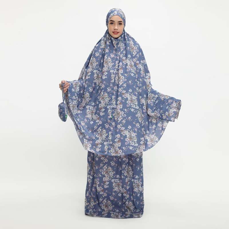 Tatuis Azalia Athila Travel Tiara  Mukena - Navy