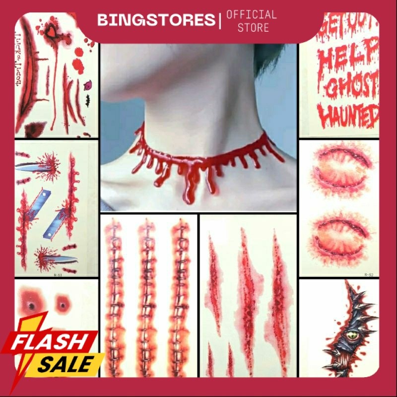 Luka palsu darah halloween prank GD