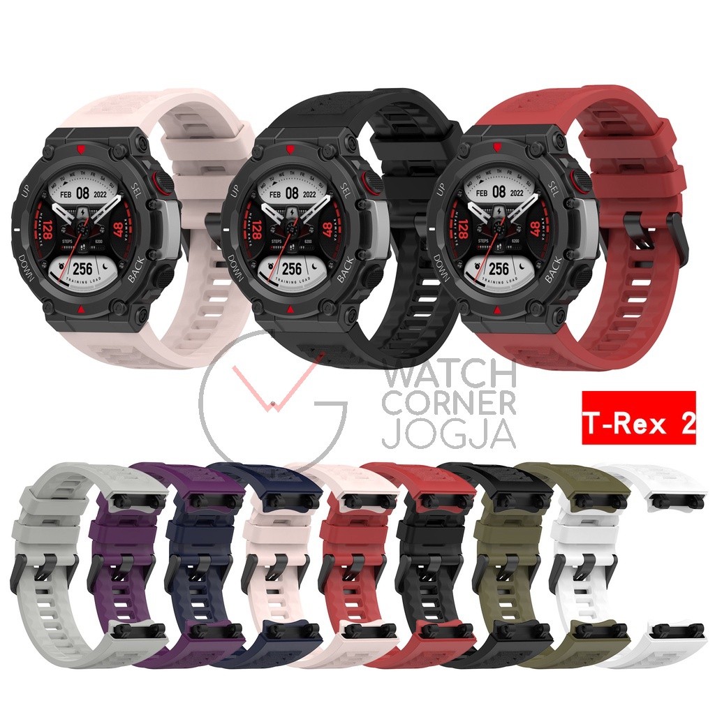 Tali Strap Rubber Pengganti Untuk Amazfit T-REX 2 Smartwatch Amazfit TREX 2