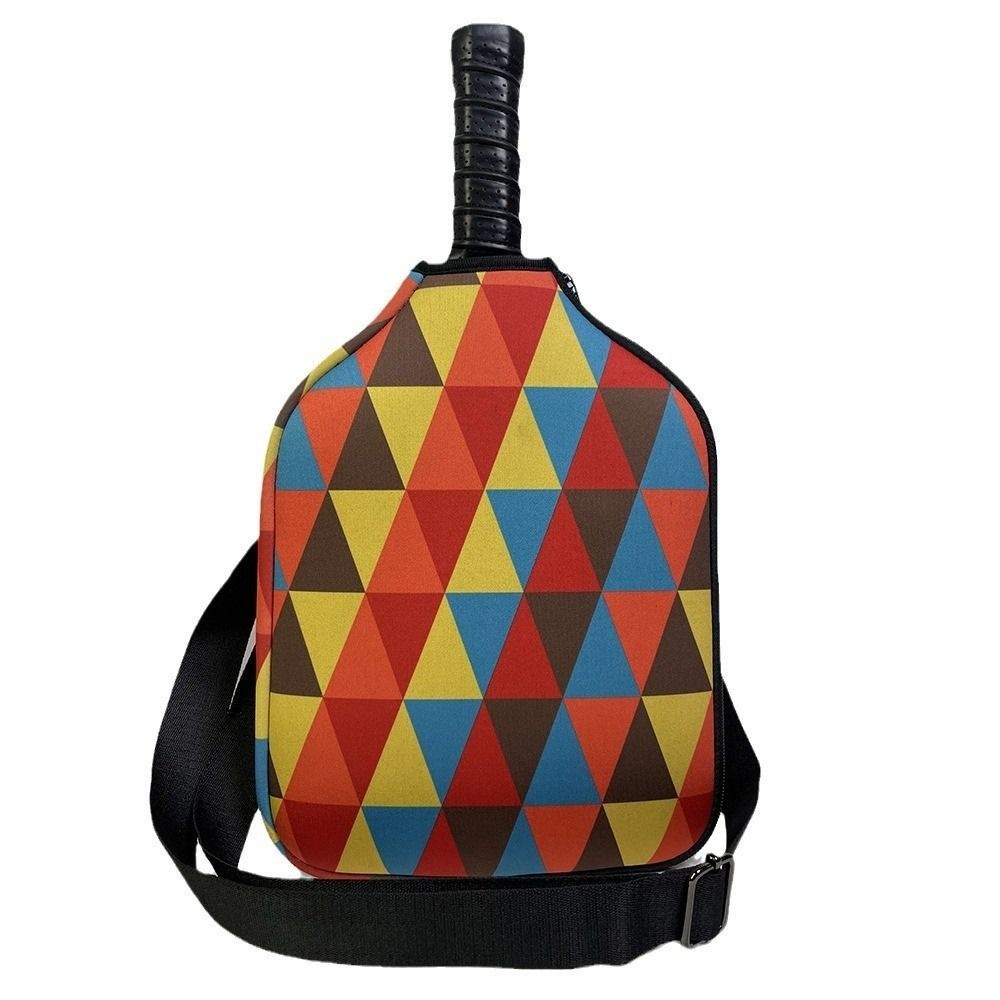 Pickleball Racket Sleeve Single Shoulder Strap Zipper Holder Pickleball Paddle Covers Dust Cover Zip