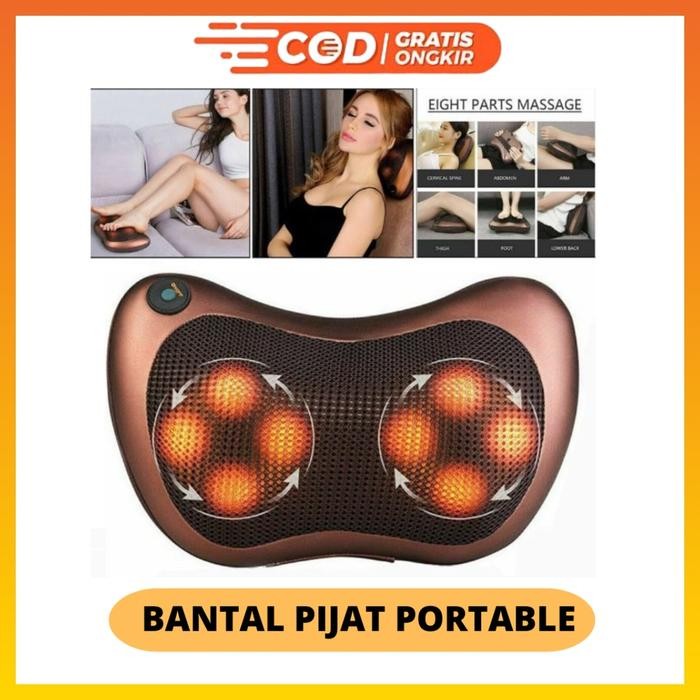 Bantal Pijat Elektrik Portable bantal pijat 8 bola bantal elektrik