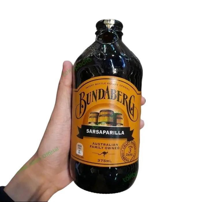 Bundaberg Australian Minuman Import Botol 375ml Rasa Lemon Lime Bitters / Ginger Beer / Sarsaparila 