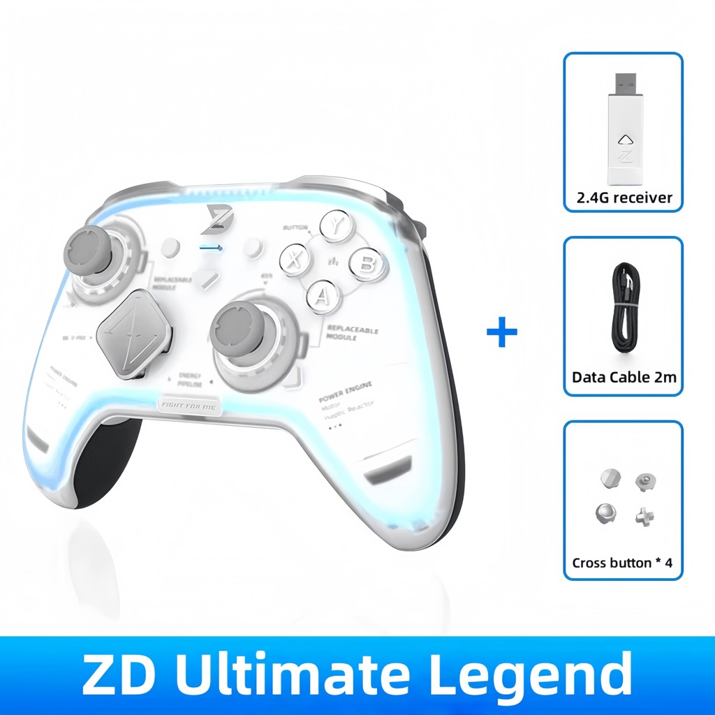 Ultimate Legend Wireless Game Controller 3-Mode 3000+Hz Refresh Rate RGB Custom Switch Compatible wi