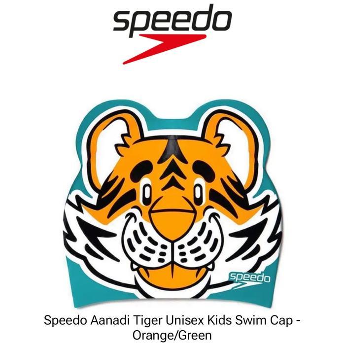 Topi Renang Anak Speedo Original - Speedo Aanadi Tiger Cap Kids