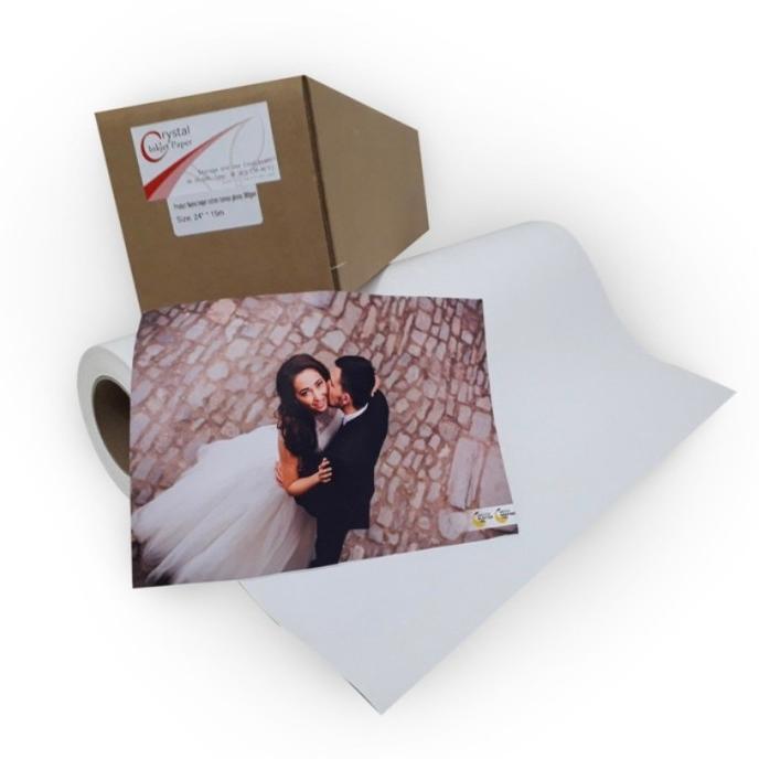 Water Resistant Glossy Canvas 24" x 18mtr 410gr Crystal Premium Inkjet