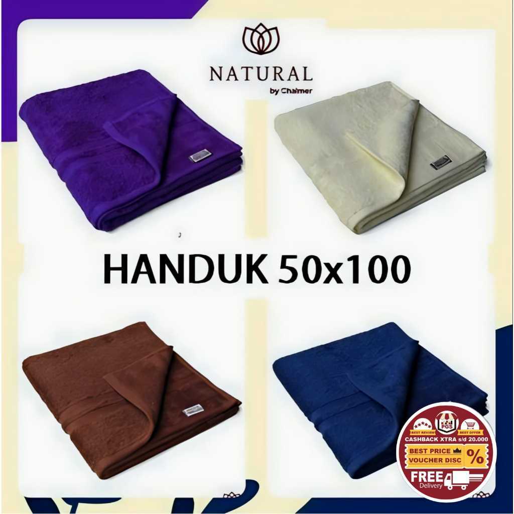 Handuk Hotel NATURAL uk 50x100 cm Bath Towel Hotel Polos Handuk Hotel Handuk Mandi Putih Abu Biru Na