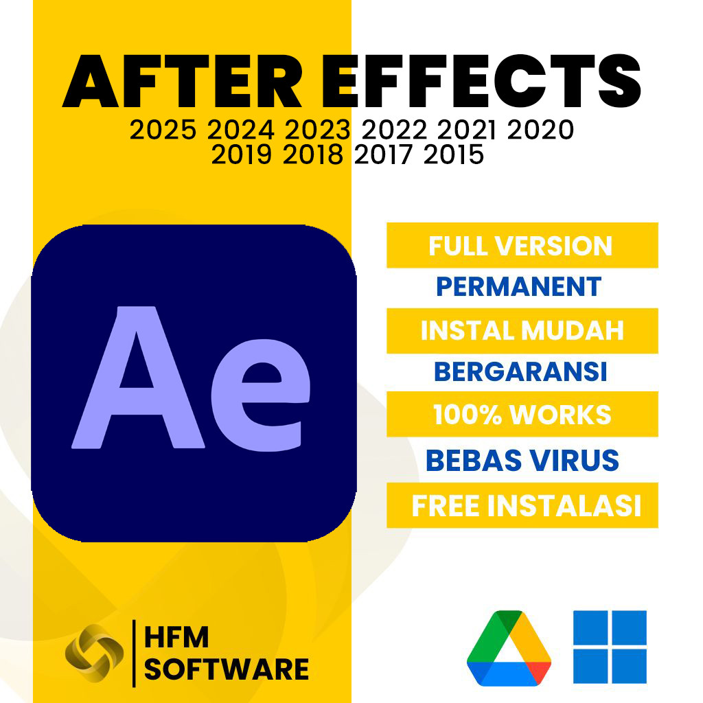 After Effects Full Version Baru/Lama Anti-Disable 2026 2025 2024 2023 2022 2021 2020 2019 2018 2017 