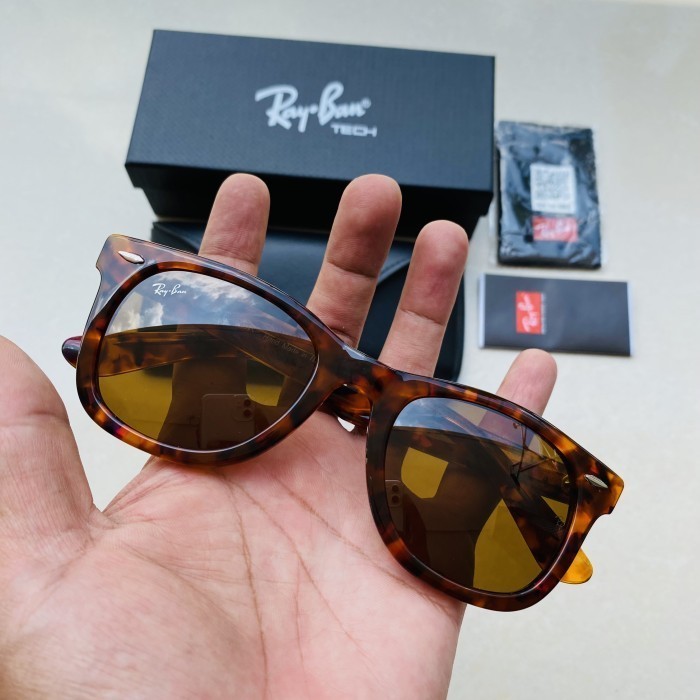 kacamata rayban wayfarers tortoise kaca coklat sz 50