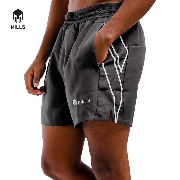 [PROMO] MILLS Celana Running Saka Running Short Men 13009 - Grey, XXL