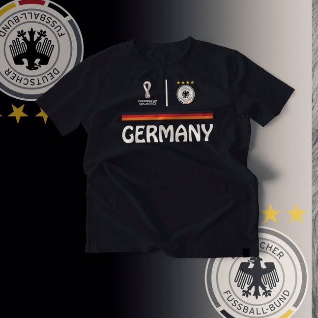 KAOS BAJU TSHIRT PRIA WANITA / KAOS BOLA JERMAN / PIALA DUNIA QATAR 2022 / COD / SOFT COTTON