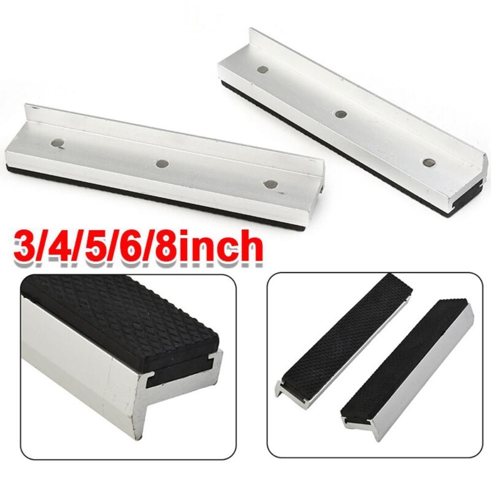 Universal Fit Silver Vise Jaws Multi-Purpose Protector Cover Vice Jaw Covers Strong Magnetic Univers