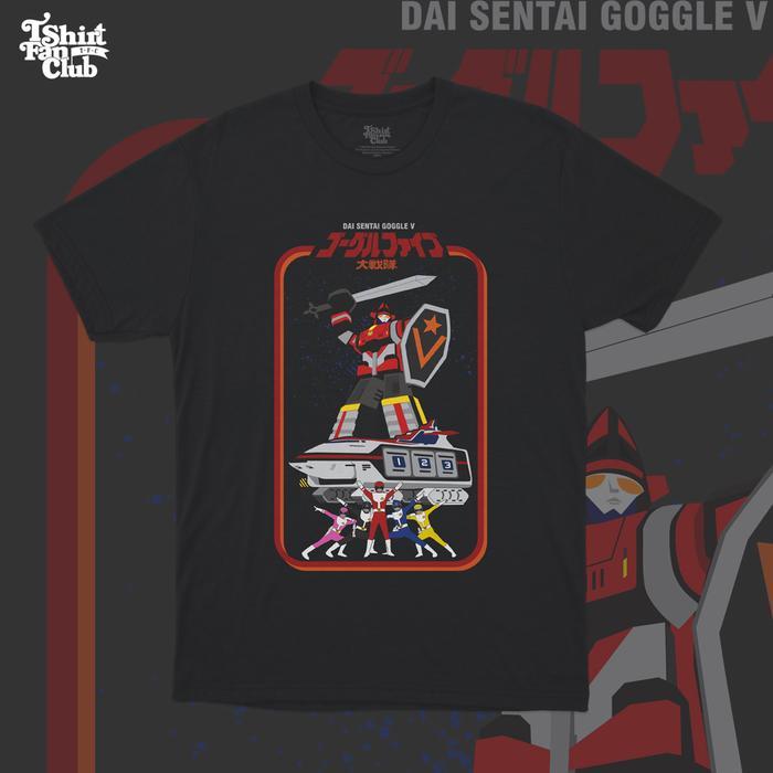 (COD) [TshirtFanClub] Kaos Dai Sentai Goggle V Vintage Robo - S