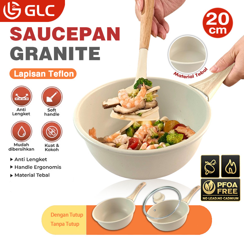 Panci Susu Granite Mini Anti Lengket Foodgrade Sauce Pan Marble Anti Lengket Panci Susu anti lengket