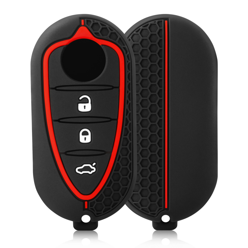 3 Button Silicone Car Key Cover Case for Alfa Romeo Mito Giulietta GTO 159 GTA 4C Mito Flip Remote K