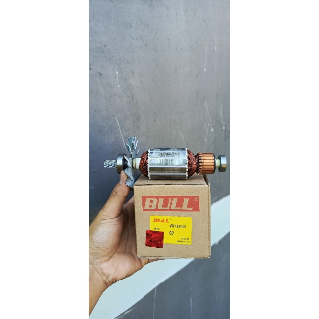 Angker armature bull C7 for mesin circular saw serkel hitachi 7 inch