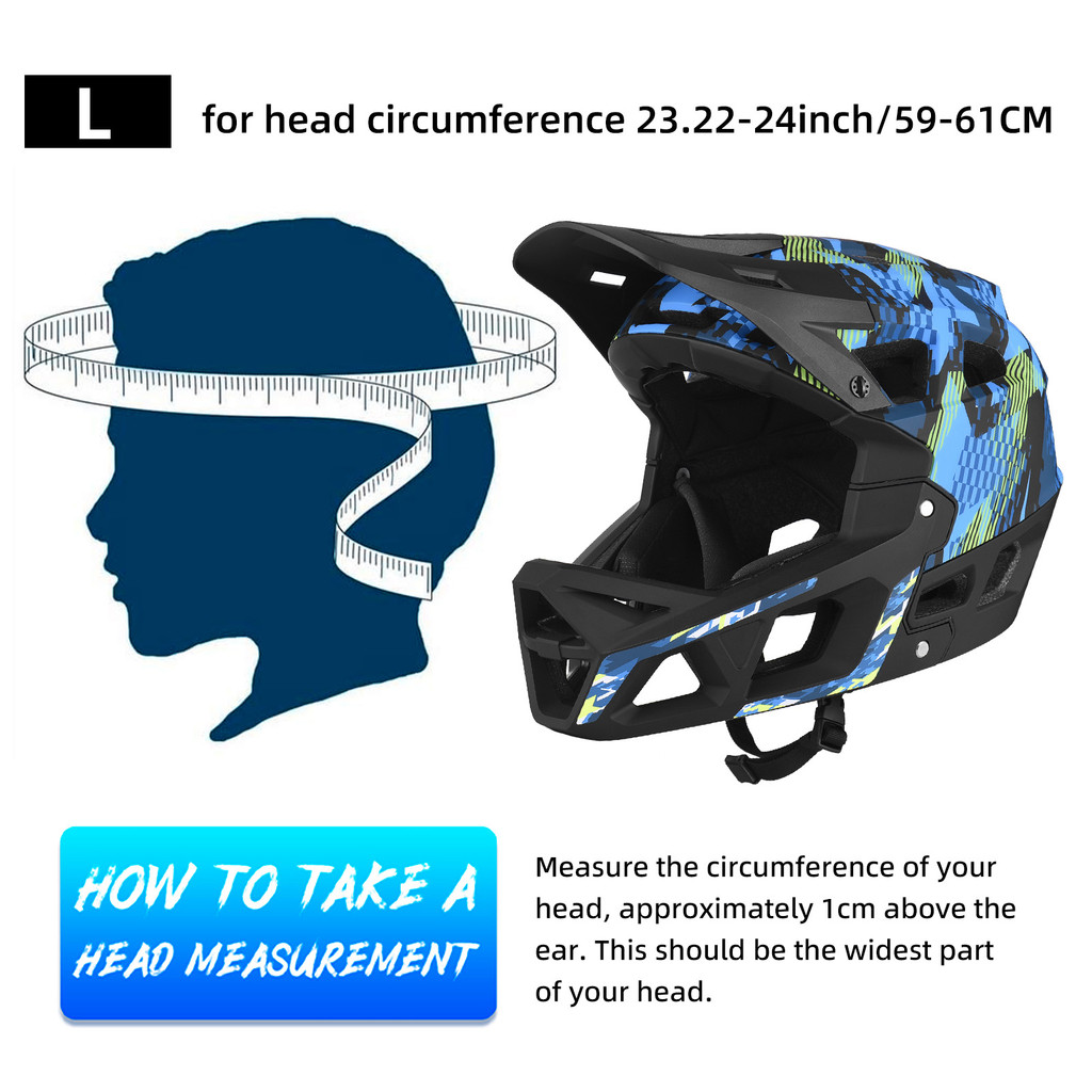 Adult Full Face Helmet Downhill Helmet Full Face Helmet Outdoor Camouflage Mountain Bike Speed Drop 