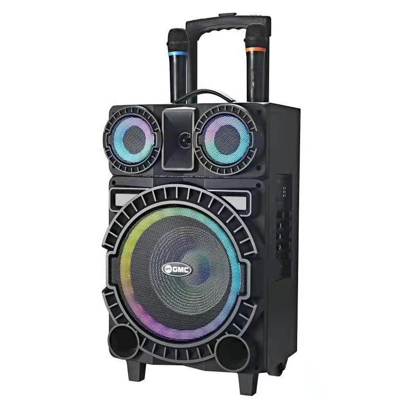 Speaker Trolley Portable Bluetooth Multimedia GMC 897W 10in Speaker GMC 897W BASS Super