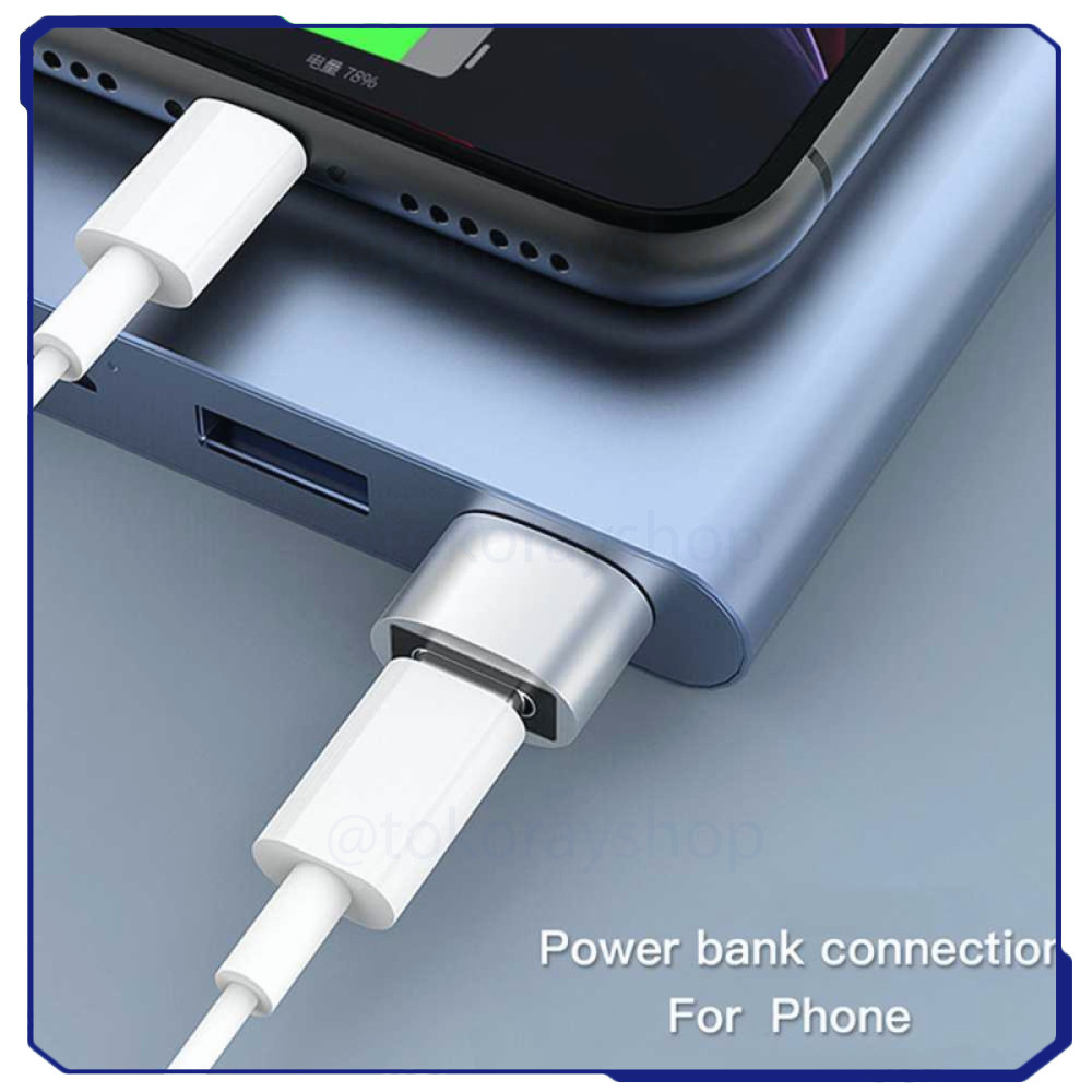 Adapter Converter Charger USB Type C to USB OTG 2PCS for iPhone - CAS-IP2