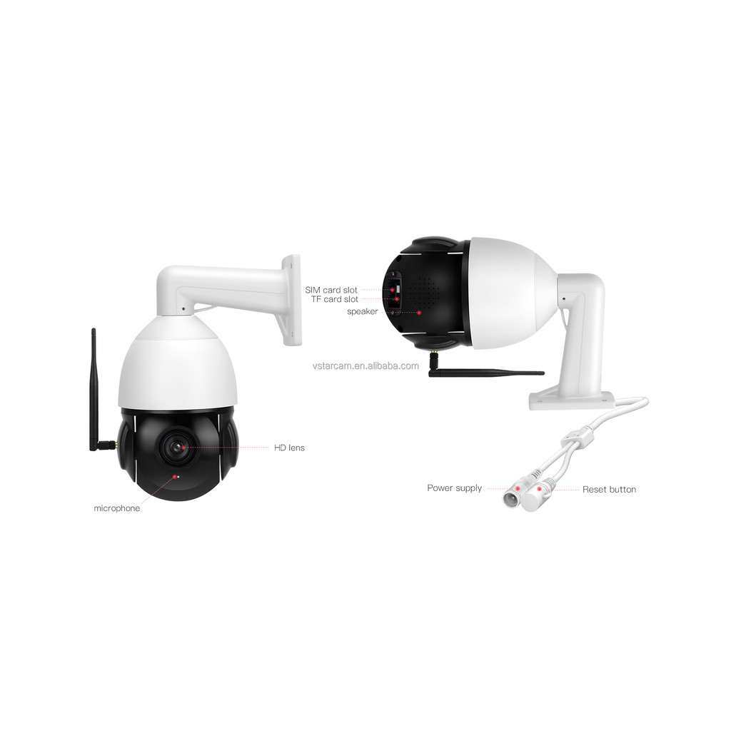 360 Panoramic Outdoor Camera Cctv Waterproof IP66 Security Surveillance Camera Zoom 30X Network Cctv