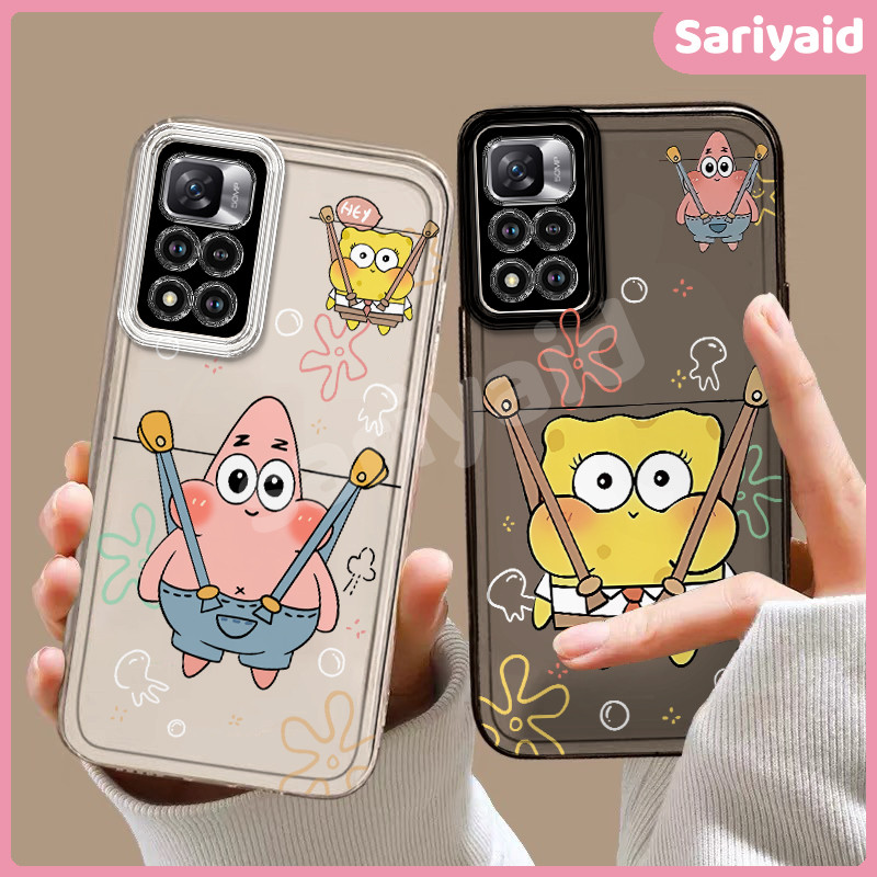Casing hp Redmi Note 14 12 10 9 4G REDMI 13 5G 12 Redmi 14C 13C 9C NFC 10A 9A Spongebob Patrick Bint
