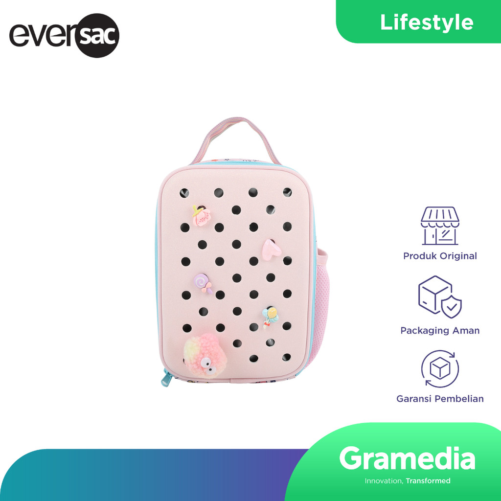 Eversac Lunch Bag Pink Unicorn With Charm