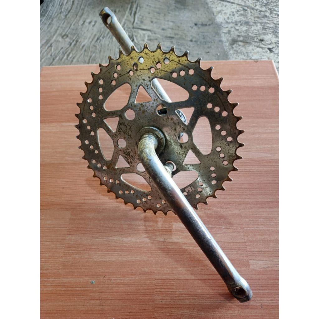 crankset sepeda bmx jadul besi second layak