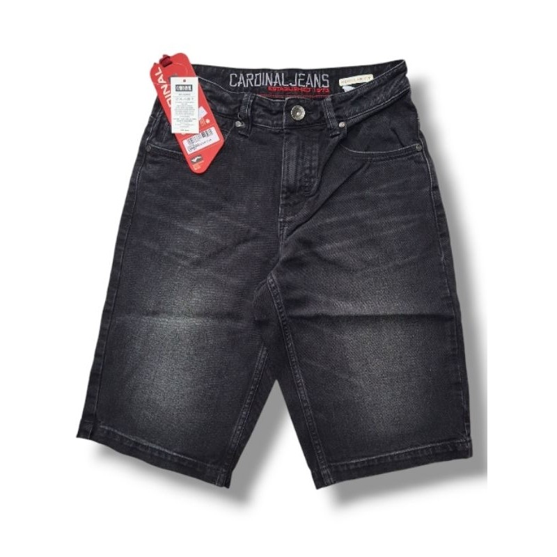 PROMO GAJIAN Celana Jeans CARDINAL Original Pendek || Hitam || 0119