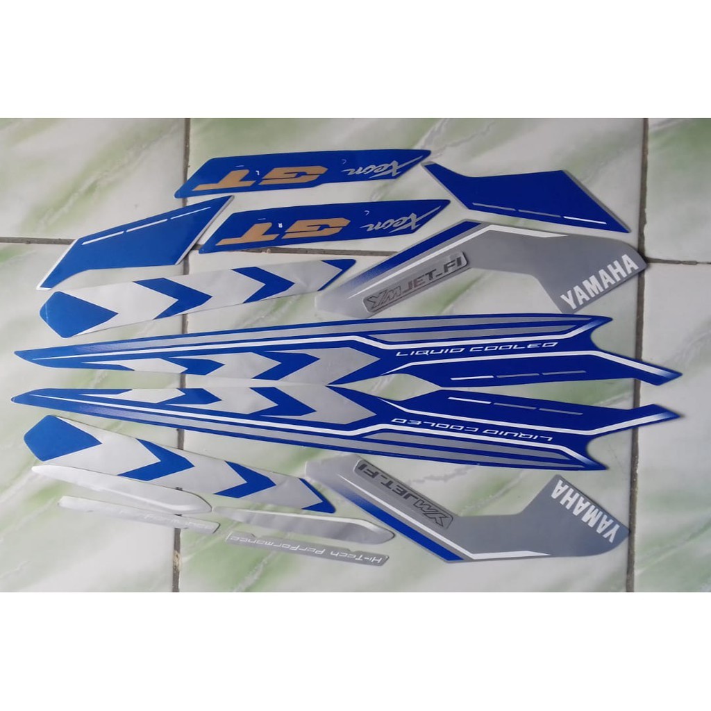 stiker striping motor yamaha xeon GT 125 2015