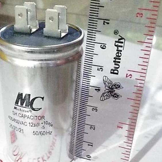 12UF 400V 450 VAC MC 12 UF KAPASITOR RUNNING CAPASITOR MURAH