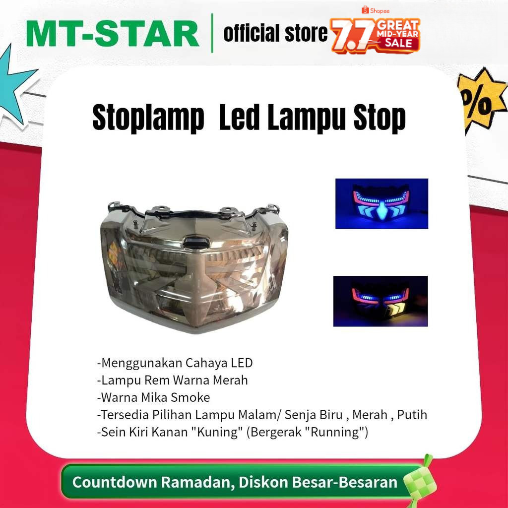 MT STAR  Stoplamp Nmax Led Lampu Stop Nmax Lama Led Lampu Belakang Model Terbaru