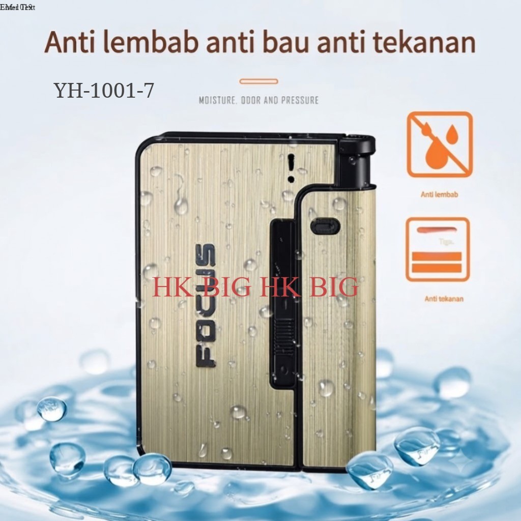 Kotak Tempat Korek Cigarette Case with Lighter Slot YH-1001-7