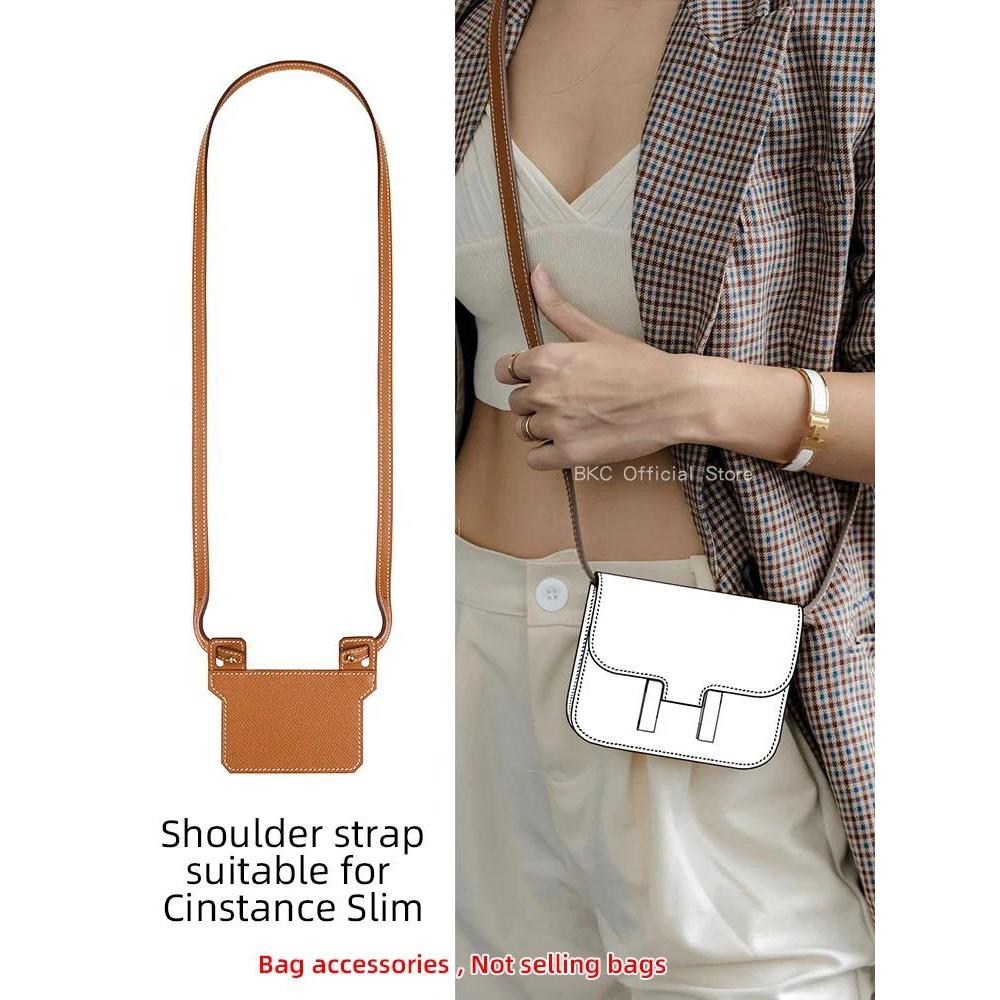 Epsom Leather Length Strap For Hermés Constance Slim with Liner Holder for your Slim Wallet transfor