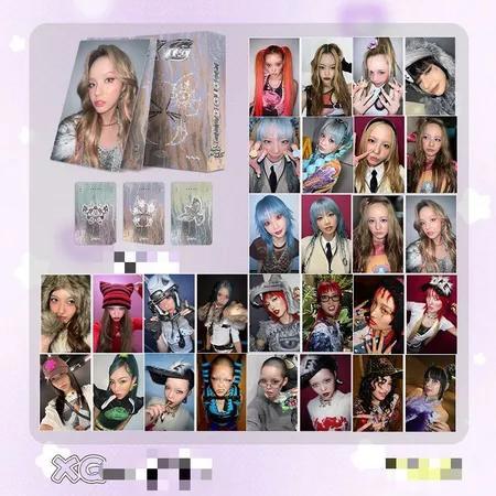 Photocard XG 1 Box Isi 50 Pcs Hologram Glitter Lomocard Kpop Idol Koleksi Kpopers