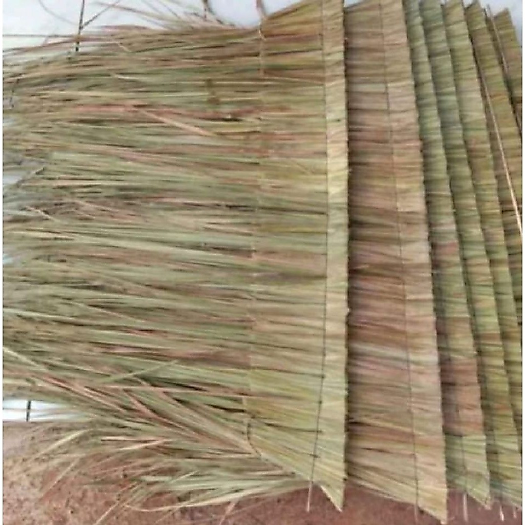 10Atap Alang-Alang Asli 1 Meter Isi 10 Lembar Eu Rih / Hateup Sunda Tebal Rapi | Atap Saung Gazebo V