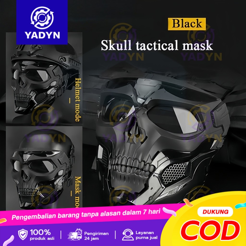 Masker Topeng Tengkorak Biker Motor Keren Garang / Mask Wajah Helm