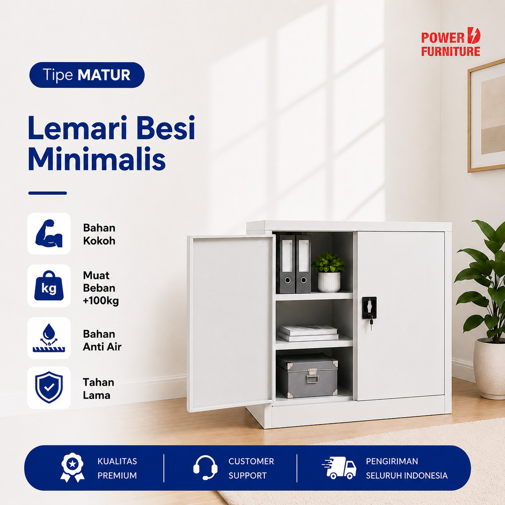 Tipe MATUR - Lemari Besi Pendek | Lemari Besi Arsip | Lemari Besi Kecil