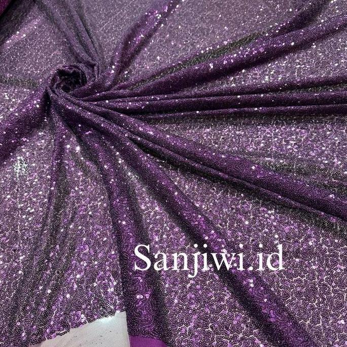Sew- Kain Tile Sequin Seribu Payet / Kain Tille Tulle  Sequin Seribu Payet Full