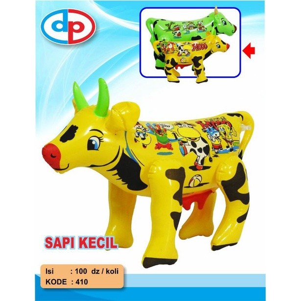 TINATAH Mainan Tiup Sapi Kecil Plastik Warna Campur