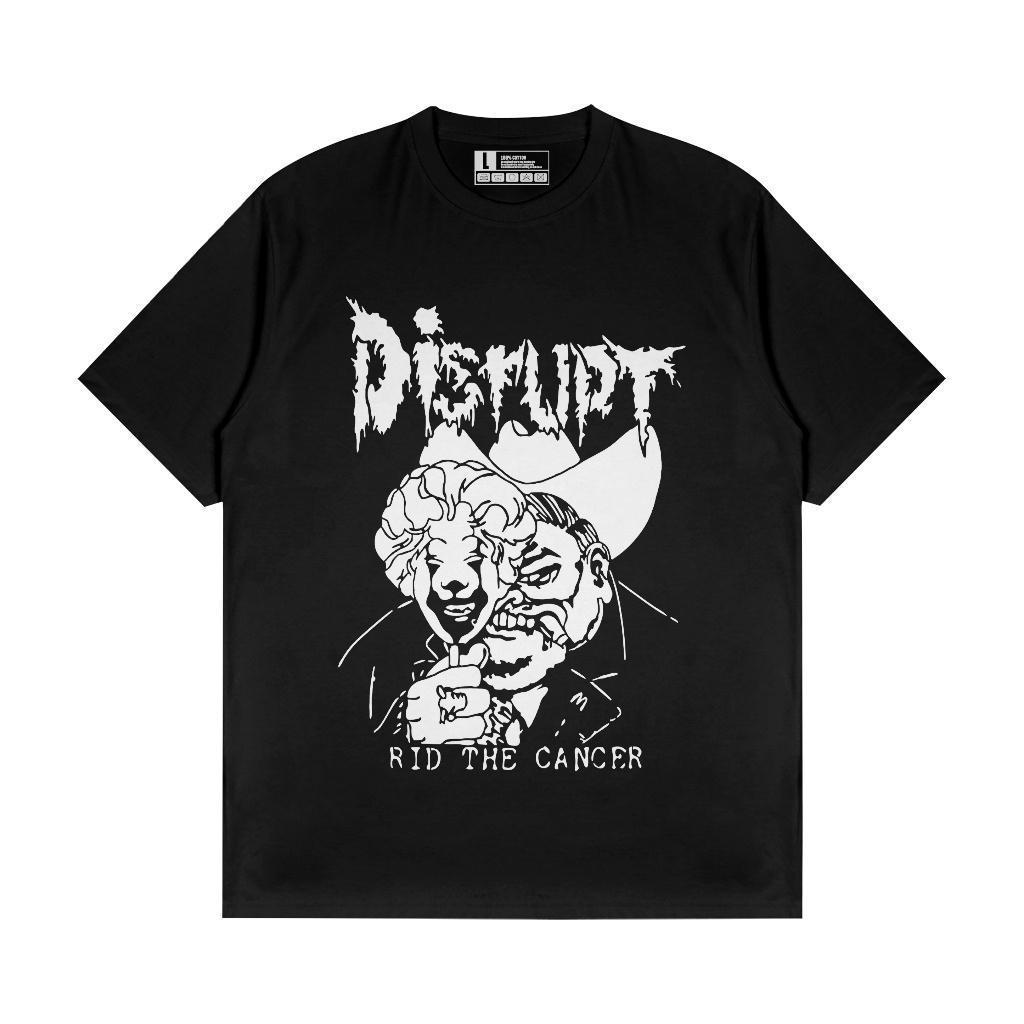 Kaos Band Disrupt - Rid the Cancer | Thsirt Band Disrupt Katun 24S Distro Musik