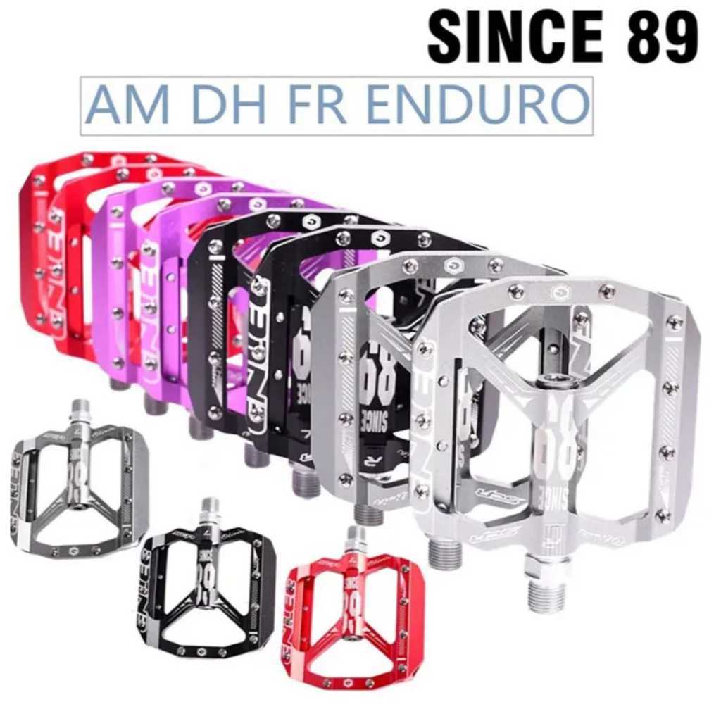 Foto Enlee Pedal flat Alloy tapak lebar DU bearing & Bushing sepeda