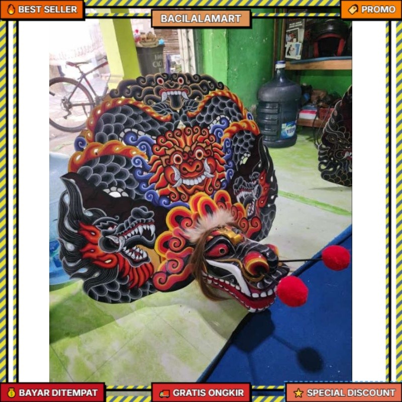 PROMO barongan /barongan anak/ caplokan kayu/ caplokan kayu/ caplokan telon ukir /barongan bonus kem