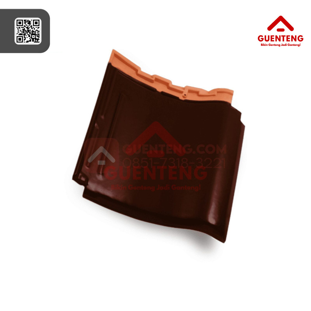 Genteng Keramik Kanmuri Milenio Wine Red / Genteng Keramik Murah