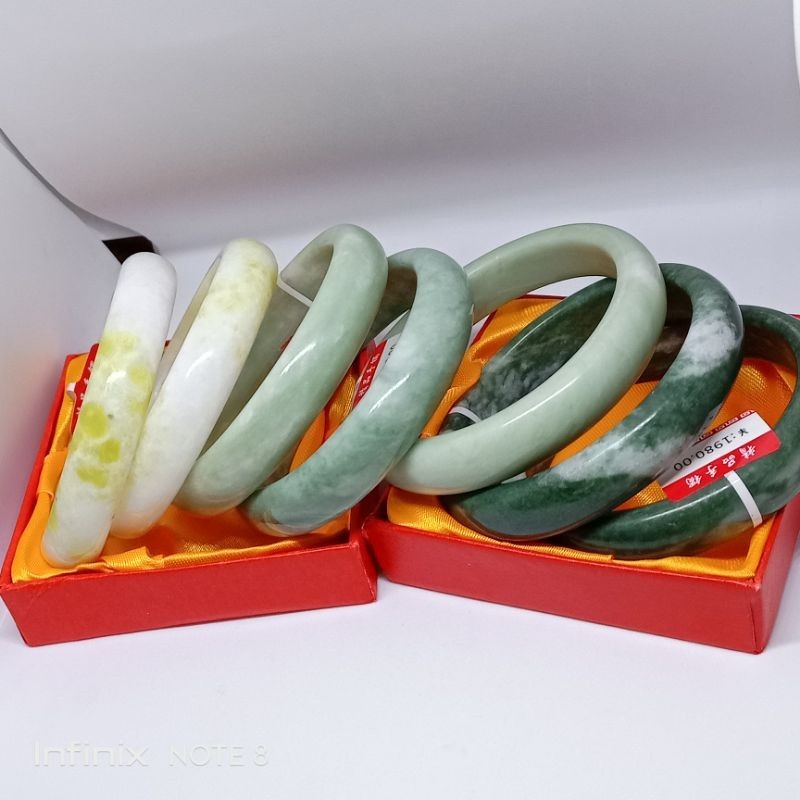 GELANG BATU GIOK ASLI ALAM CHINA  MASSAL.