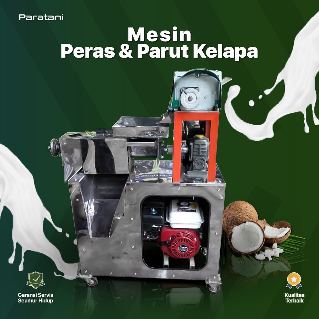 Mesin Peras Santan Dan Parut Kelapa Kombinasi Multifungsi Peras dan Parut