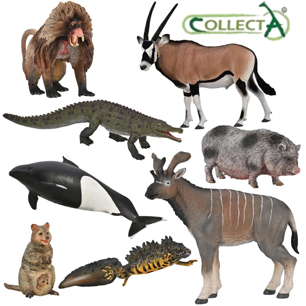 New Collecta Sivatherium Gelada Baboon PorPoise Oryx Gazella Colossosuchus Setonix Brachyurus Pot Be