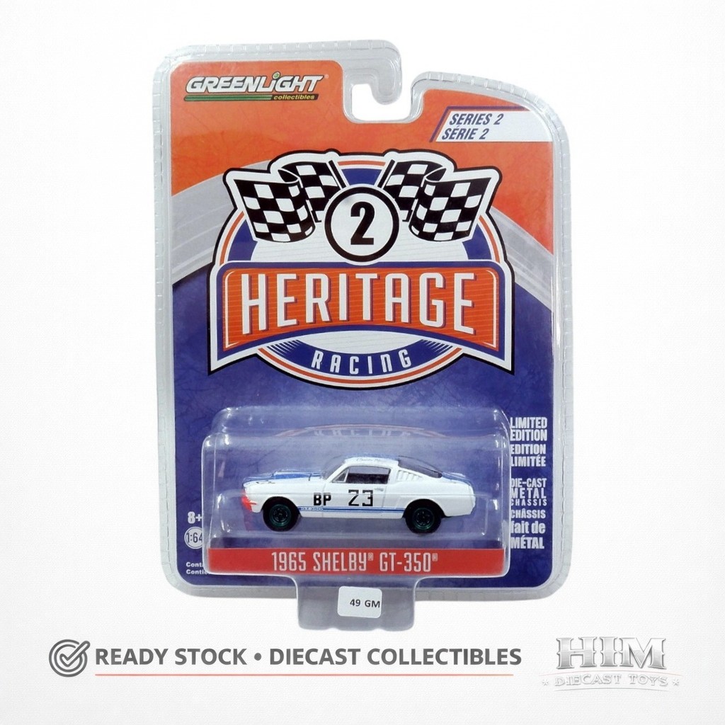 Greenlight Green Machines 1965 Shelby GT-350 BP #23 Charlie Kemp - 49GM - GM2