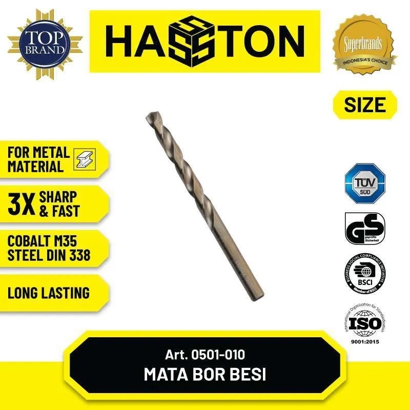Mata Bor Besi HSS Prohex / Hasston 6,5MM